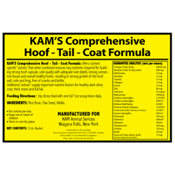 Comprehensive Hoof-Tail-Coat Formula - 25lb Bucket